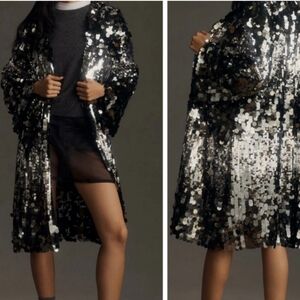 FABULOUS sequin Anthropologie duster. NWT